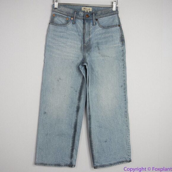 Madewell The‎ Petite Perfect Vintage Wide-Leg Crop Jean in Edmunds Wash, 26P - Picture 3 of 16